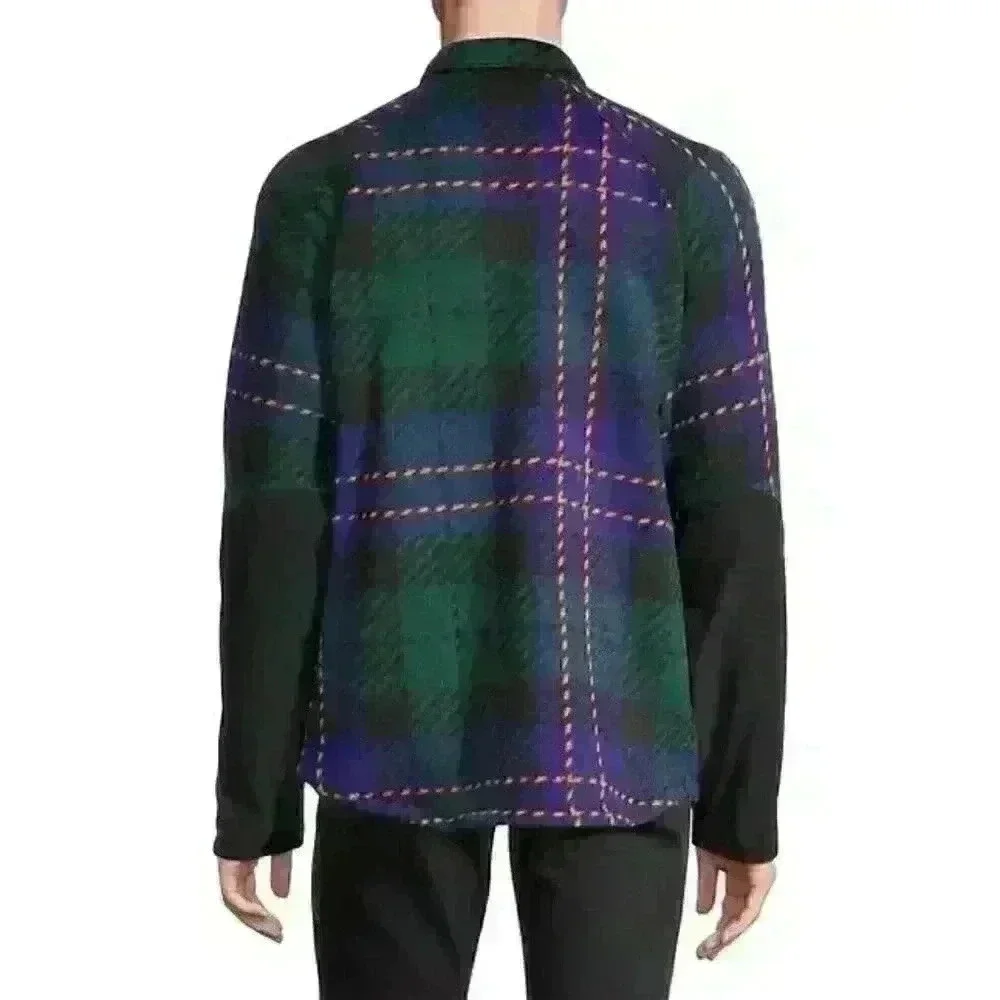 NEW The North Face Men's M Gordon Lyons Raglan-Sleeve Plaid Shacket